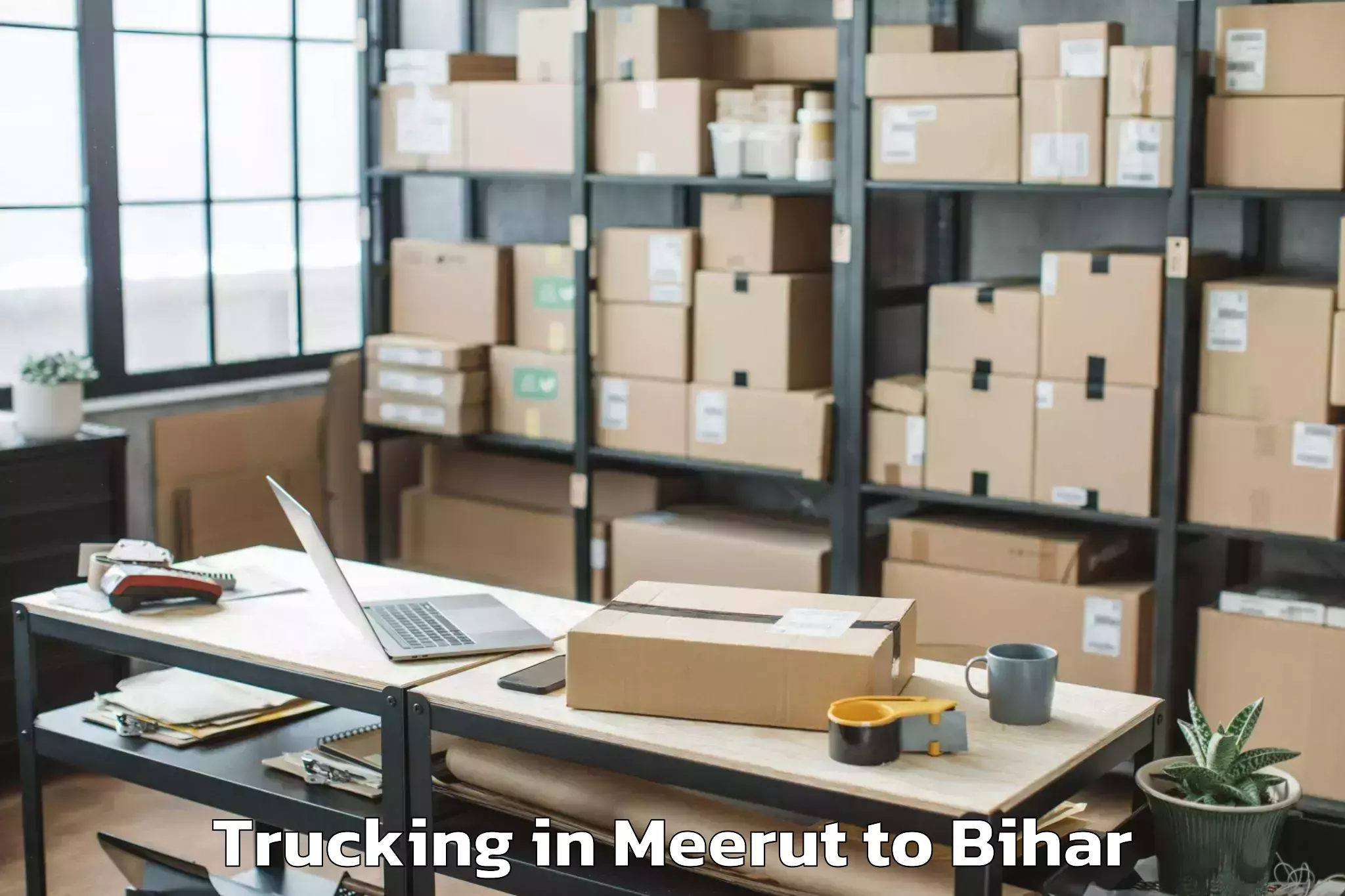 Affordable Meerut to Surajgarha Trucking